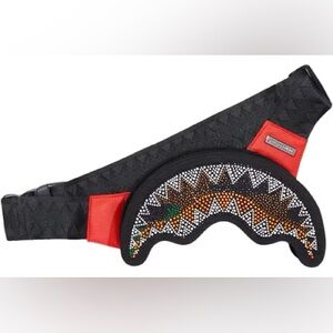 Sprayground Trinity Camo Sharkmouth crossbody bag